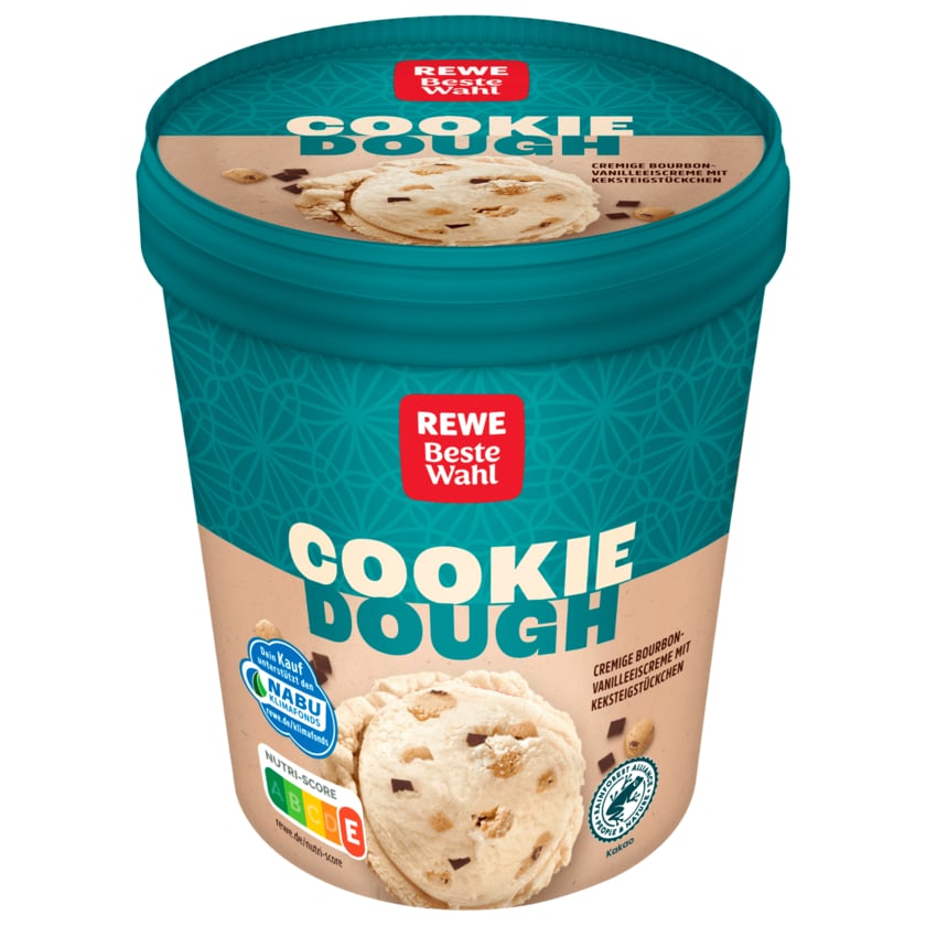 REWE Beste Wahl Eis Cookie Dough 500ml